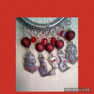 Egyptian silver necklace